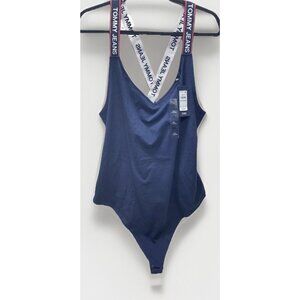 Tommy Hilfiger XXL Navy Blue Bodysuit Women's Stylish Casual Fit